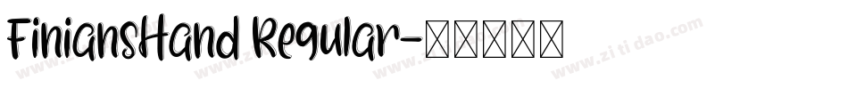 FiniansHand Regular字体转换